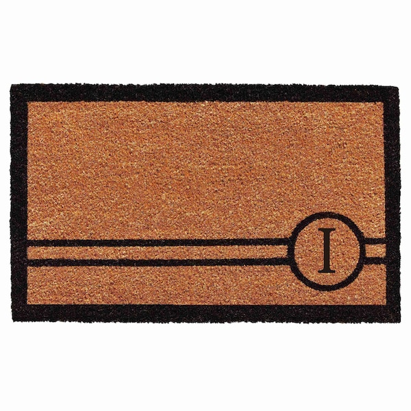 Calloway Mills Monogram Door Mat, Black, Natural, 24 in W x 36 in L 153072436I - main